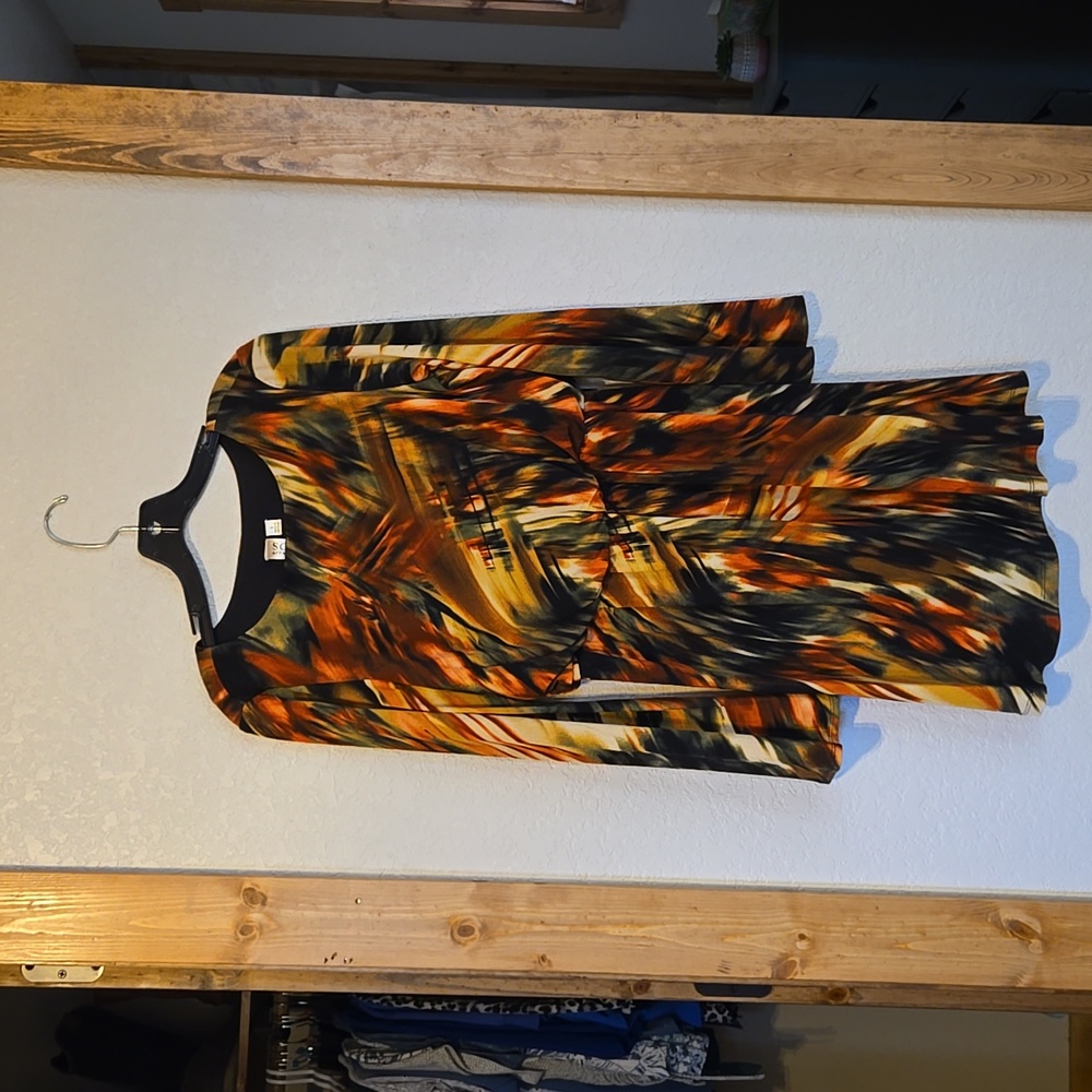 Soho Apparel Multicolor Long Sleeve Dress Sz S